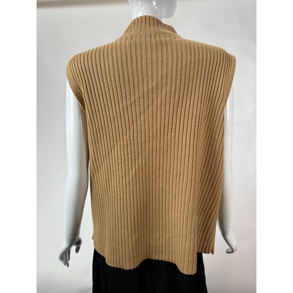 Vintage Designers Studio 90s Patchwork Sleeveless Vest With Zipper & Crochet Det - Picture 10 of 16